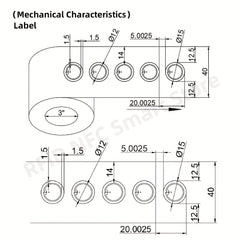 10pcs RFID UHF Tags Long Range Sticker Wet Inlay 860-960mhz