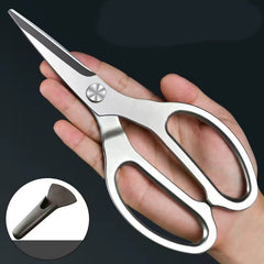 Stainless Steel Rotisserie Scissors Household Barbecue Steak Food Scissors