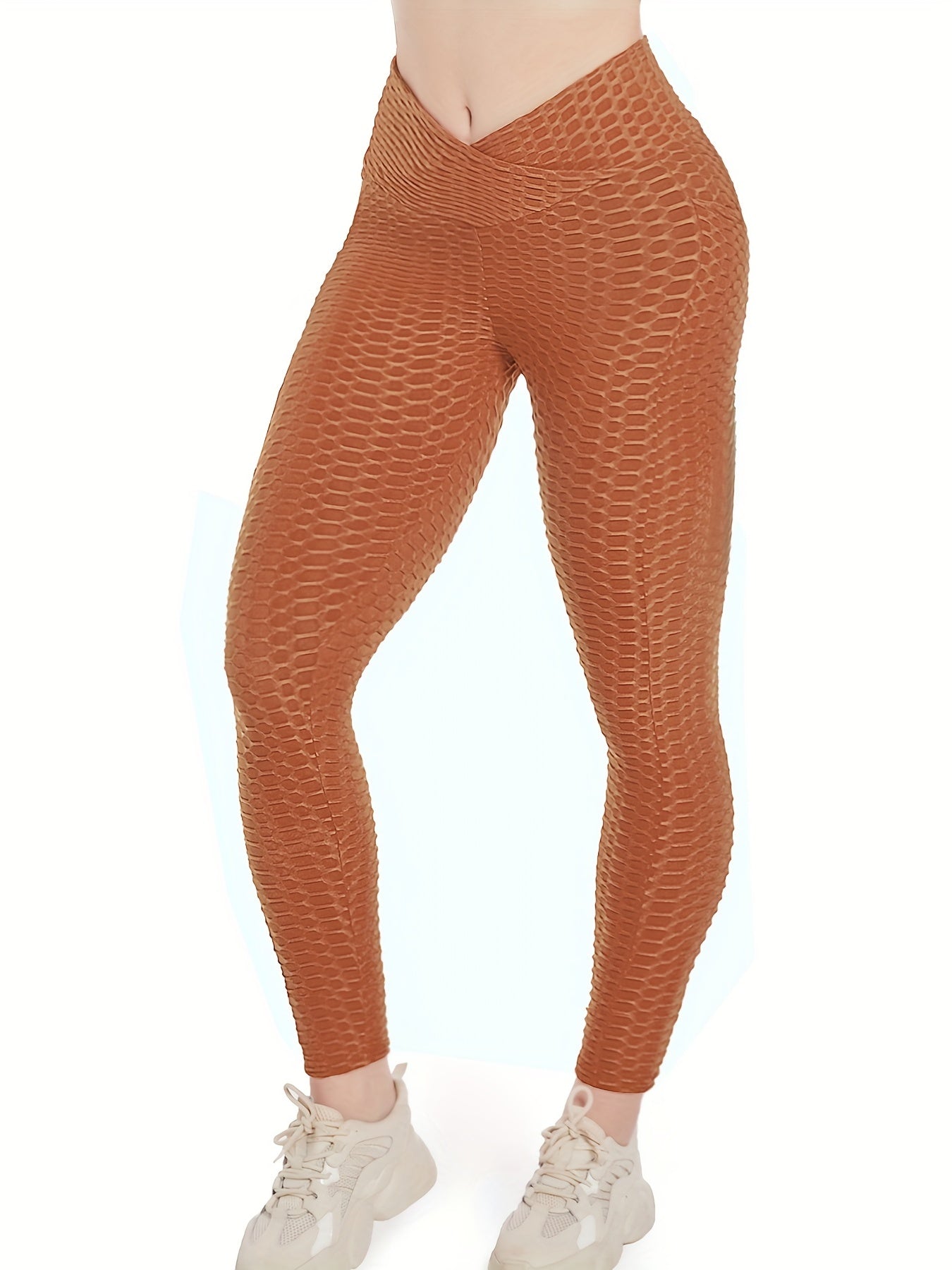High Waist Yoga Pants Tummy Control Ruched Butt Lifting Leggings
