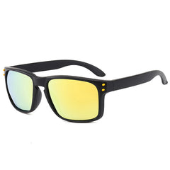 Multicolor Polarized Men's Sunglasses with Zipper Case
