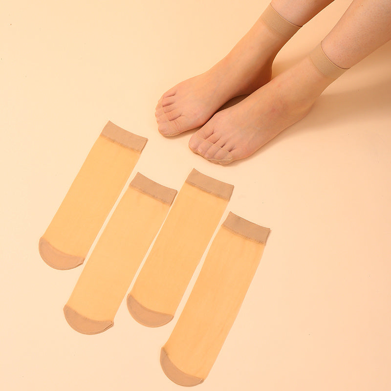 5 Pairs Women's Sheer Short Stockings