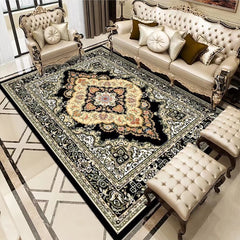 Oriental Floral Area Rug Soft Velvet Non Slip TPR Base