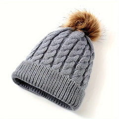 Baby Knitted Hat & Neck Warmer Set for 0-4 Years