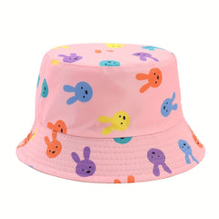 Kids Cartoon Basin Hat Watermelon Unicorn Fisherman Hat for Girls