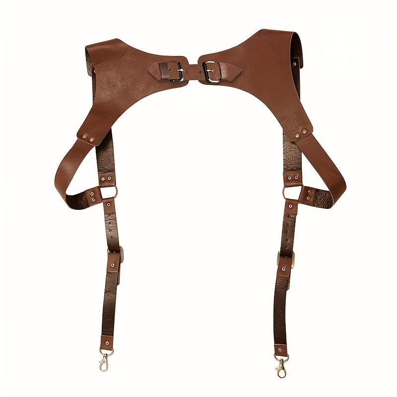 Men's PU Leather Suspender Belt for Costume Party Club