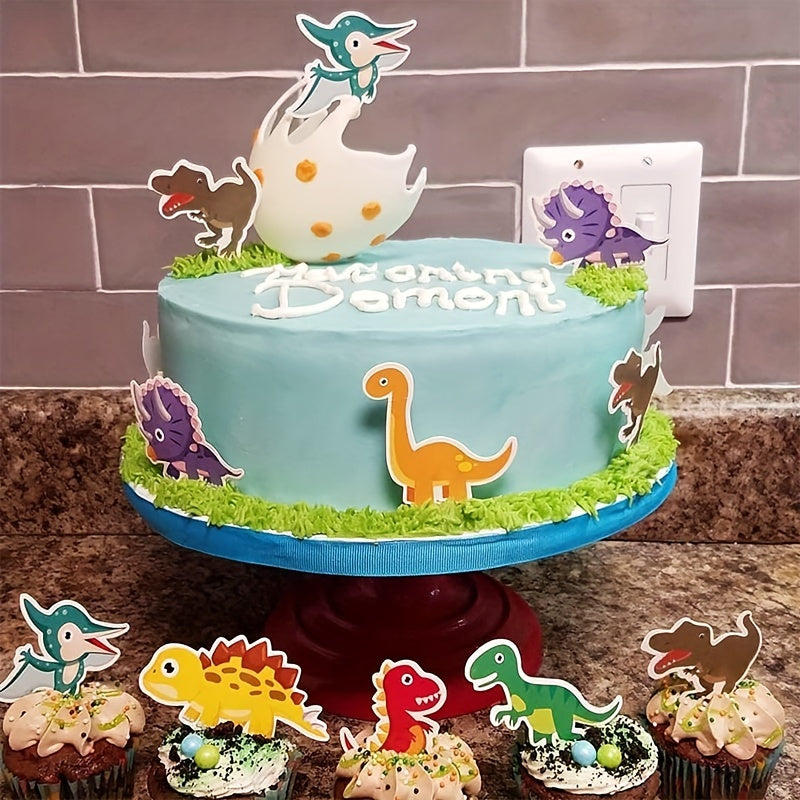 35 Dinosaur Cupcake Toppers Cake Toppers For Birthday Party