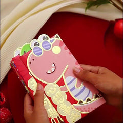 6pcs Year Of The Dragon Lucky Money Envelopes Red Packet Set