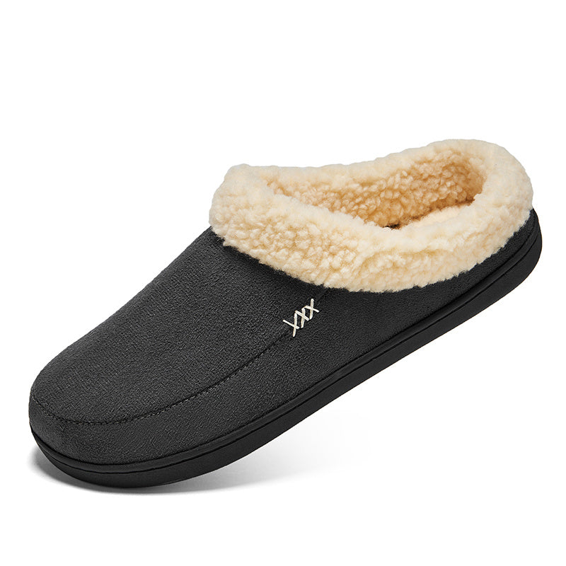 Men's Cozy Fleece Slides Plush Slippers