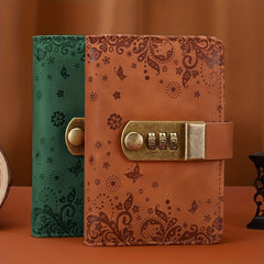 A7 Retro Notebook with Lock Pocket Notepad