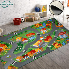 Educational Car Rugs For Kids: Road & Traffic Carpet Play Rug