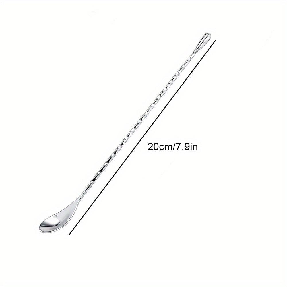 Stainless Steel Spiral Pattern Stirring Spoon