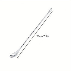 Stainless Steel Spiral Pattern Stirring Spoon