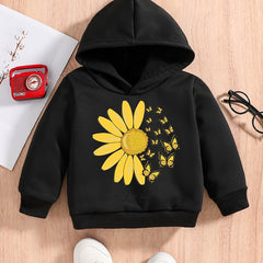 Boys Butterfly & Sunflower Sweatshirt Hoodie