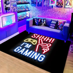 Non Slip Flannel Floor Mat for Living Room Bedroom and Halloween Decor