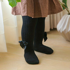 3 Pairs Girls Pantyhose Baby Pantyhose Bow Spring Autumn Leggings