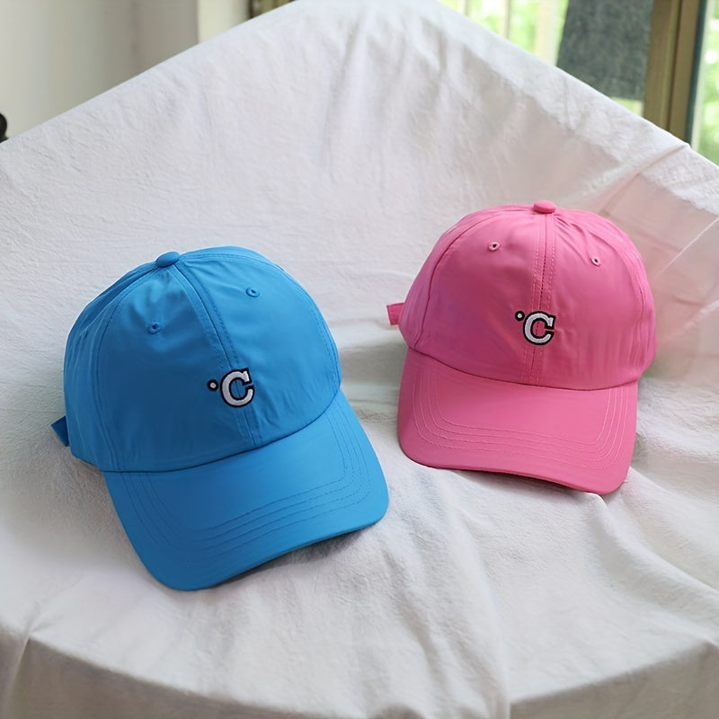 Embroidery High Polyester Fiber Mens Baseball Cap Solid Color