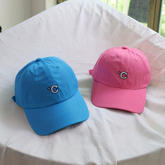 Embroidery High Polyester Fiber Mens Baseball Cap Solid Color