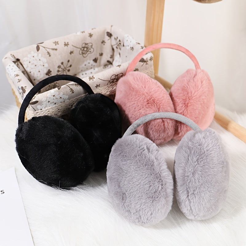 Women's Faux Fur Ear Muffs Soft Winter Ear Warmers