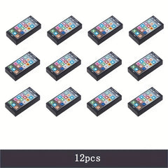 12pcs Modern Printed Phone Assembly Puzzle Toy Spare Parts for Man Figure Tools