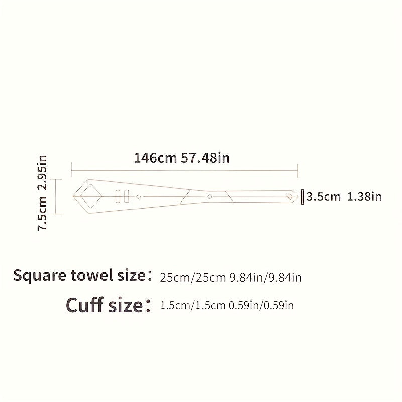 1pc Business Tie Set with Cuff Square Scarf