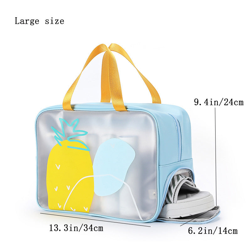 Women's Travel Toiletry Bag Waterproof with Shoe Compartment