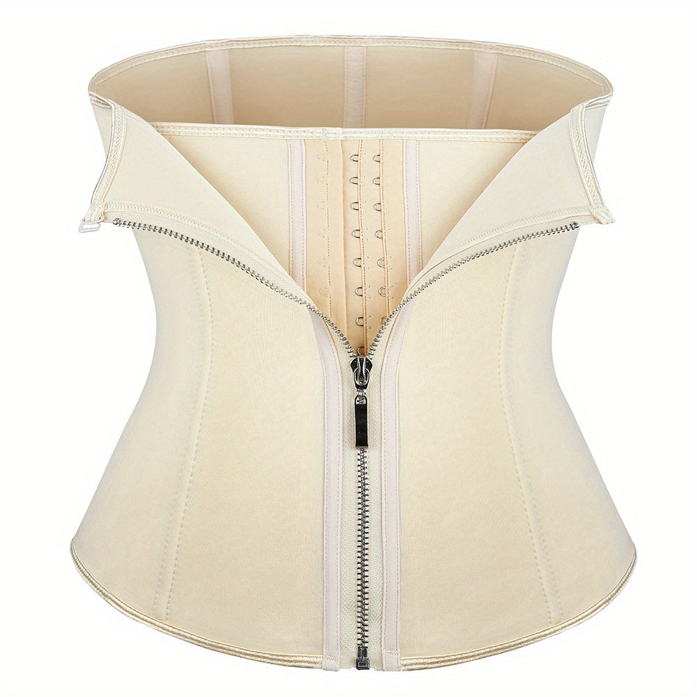 Waist Trainer Tummy Wrap Tummy Control Zipper Slimmer Belly Belt