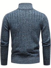 Men's Knitted Sweater Casual Warm Herringbone Pullover For Spring Fall