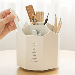 360 Rotating Pen Holder Large Capacity Pencil Storage Box