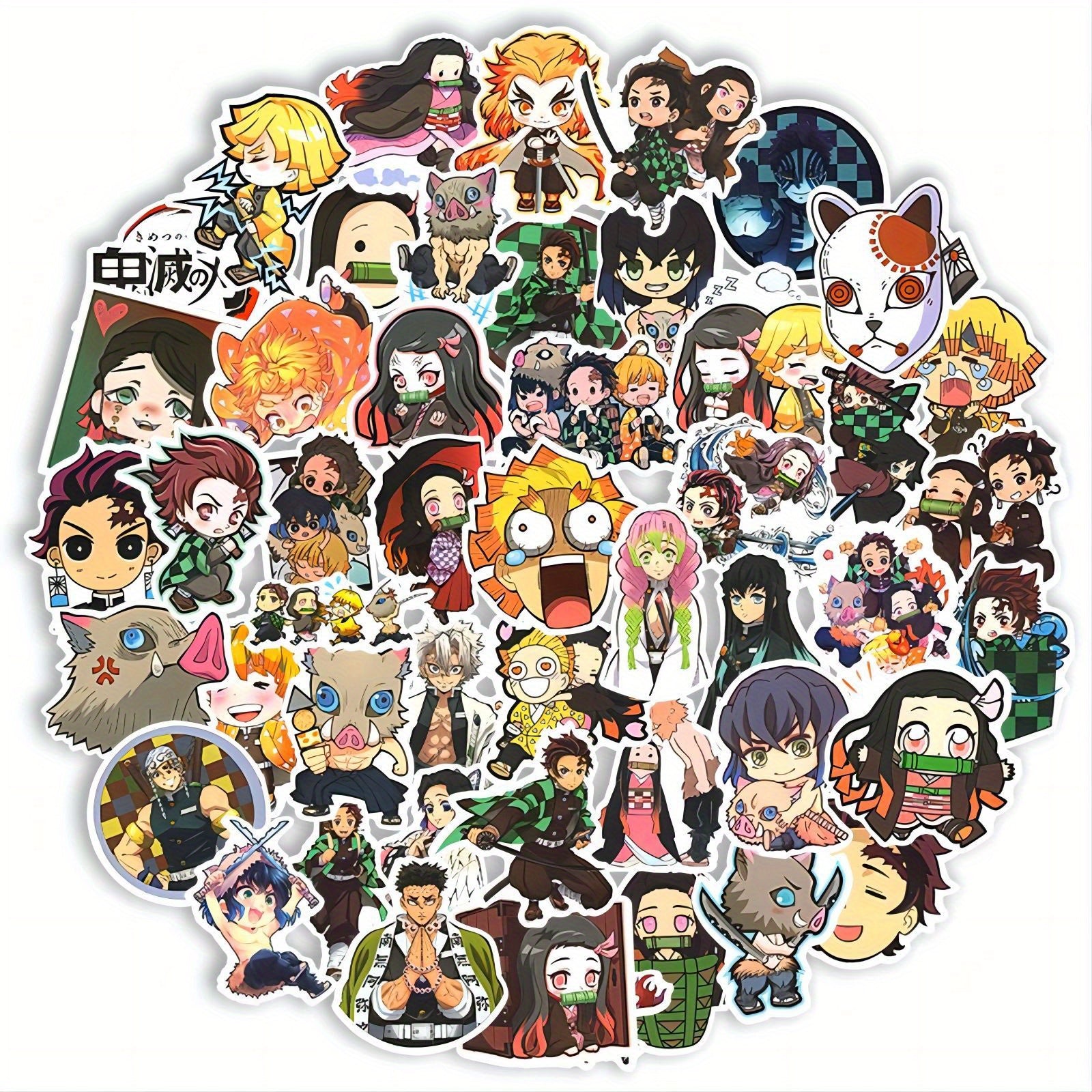50pcs Anime Stickers Waterproof for Water Bottles Laptop