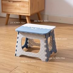 Thickened Plastic Folding Stool for Camping - Lightweight & Durable Chair