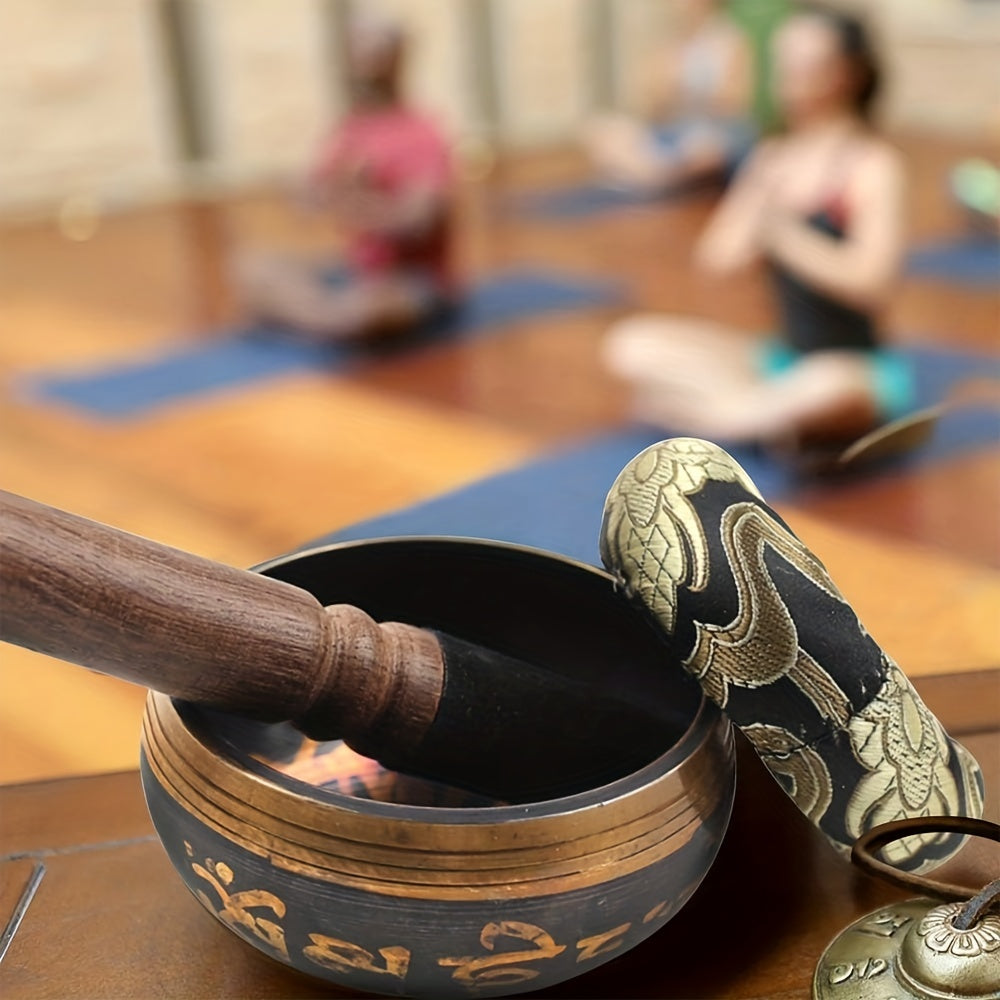 15" Singing Bowl Set Handcrafted in Nepal for Healing and Mindfulness