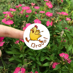 500 Pcs Rooster Funny Gift Wrapping Stickers Wedding Decorative Envelope Sealing