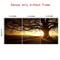 3pc Landscape Canvas Paintings for Home Decor 23.6x35.4 Inches