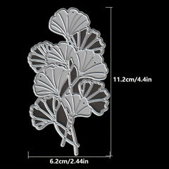 Ginkgo Biloba Flowers Metal Cutting Dies for Scrapbooking