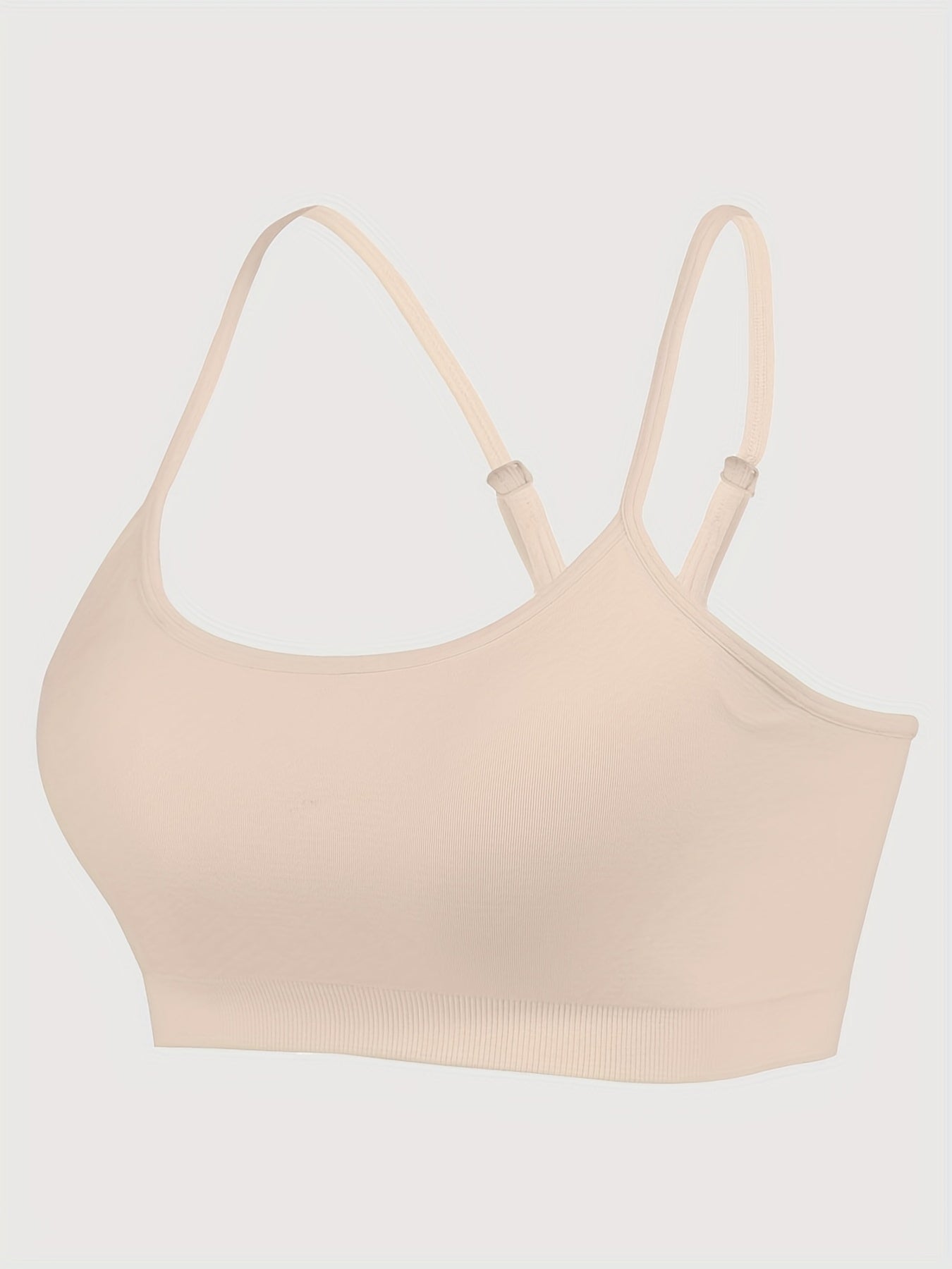 Sports Bra Solid Cross Back Yoga Fitness Workout Top