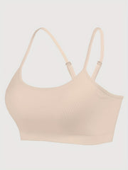 Sports Bra Solid Cross Back Yoga Fitness Workout Top