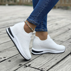 Women's Mesh Slip On Sneakers Low Top Casual Shoes