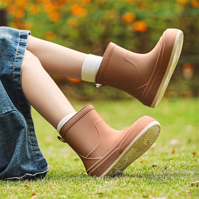 Women's Waterproof Rain Boots Medium Tube Comfortable Outdoor Work Boot