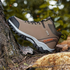 Men's High Top Hiking Boots Non Slip Lace Up Durable Shoes