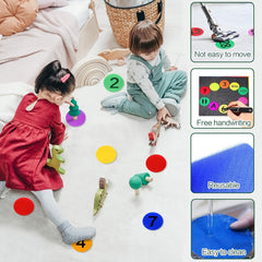 48pcs Classroom Sitting Carpet Dots 1-48 6 Colors for Teacher Supplies Preschool