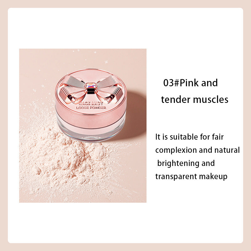 Silky Lightweight Setting Powder Brightening Skin Tone Natural Nude Makeup
