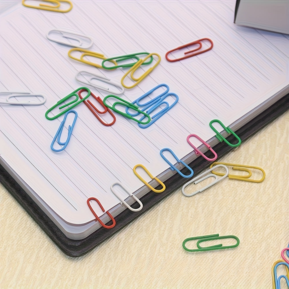 300pcs Colorful Paper Clips Metal Pins Classified Paper Clips