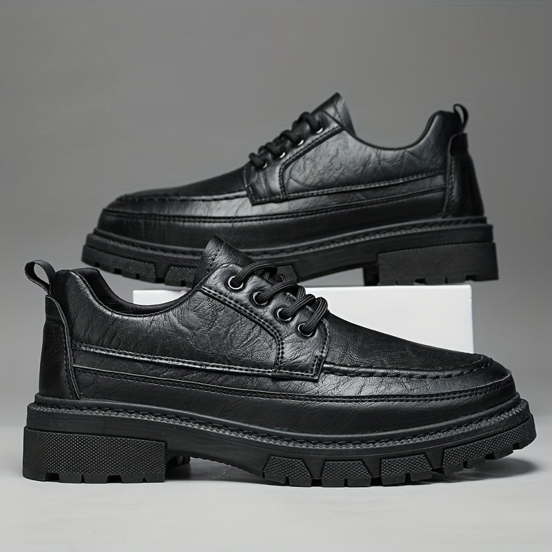 Men's Leather Derby Shoes Wear resistant Non Slip Dress Shoes