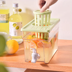 Large Capacity Beverage Dispenser with Infuser for Cold Drinks, Tea, Juice