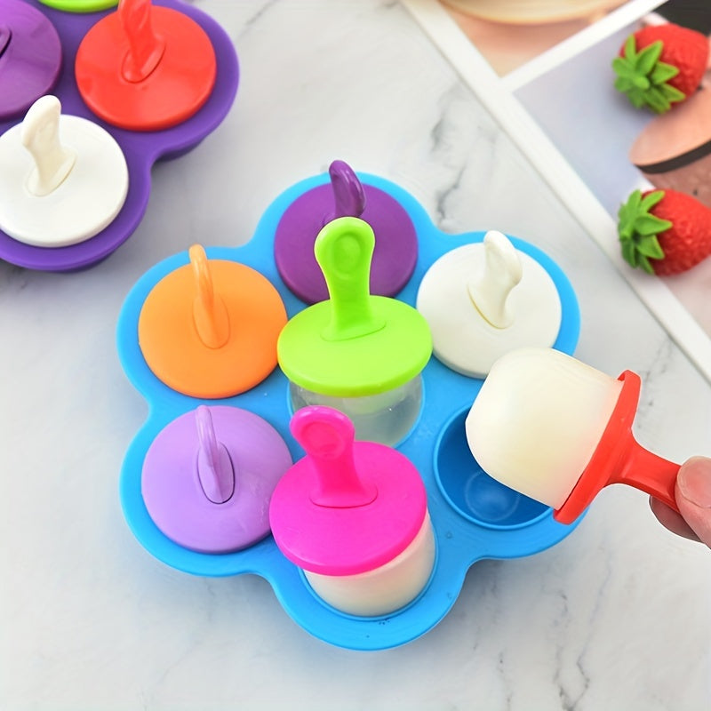Silicone Ice Cream Mold Baby Food Box DIY Homemade Popsicle Mold