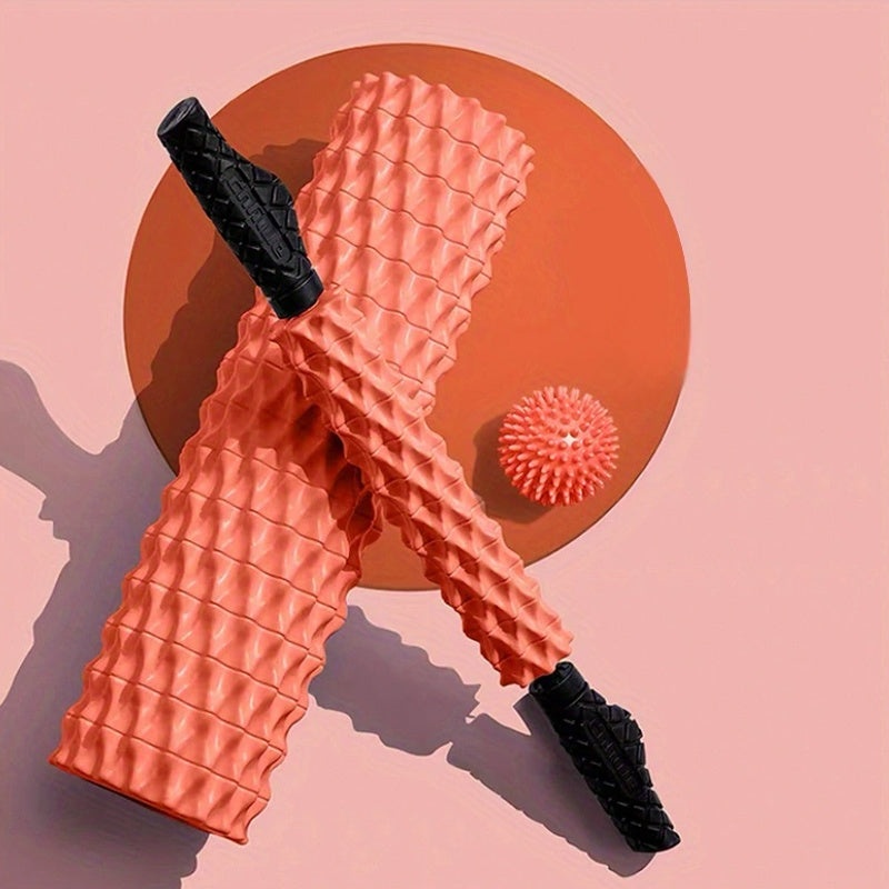 Herringbone Foam Roller & Massage Stick Set