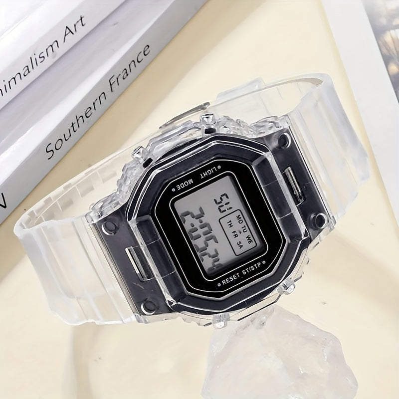 Sports Gray Digital Silicone Watch