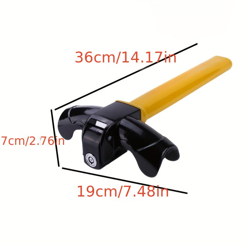 Car Steering Wheel Lock T-shaped Anti-Theft Lock with 2 Keys