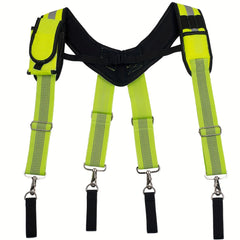 Tool Belt Suspenders for Carpenter with Phone Holder Pencil