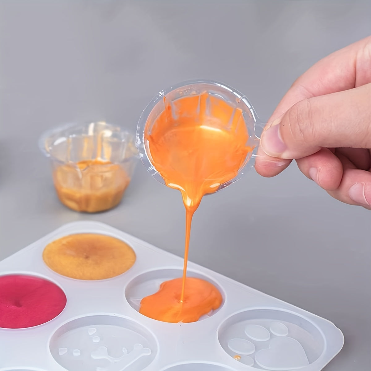 100Pcs 40ml Plastic Cups for Epoxy Resin Jewelry Making